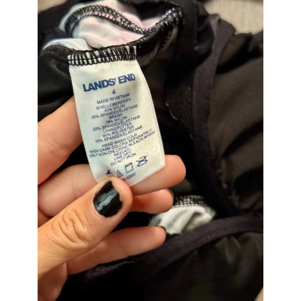 Lands End Size 4 Underwire Tankini $64.95 Originally - Picture 8 of 8